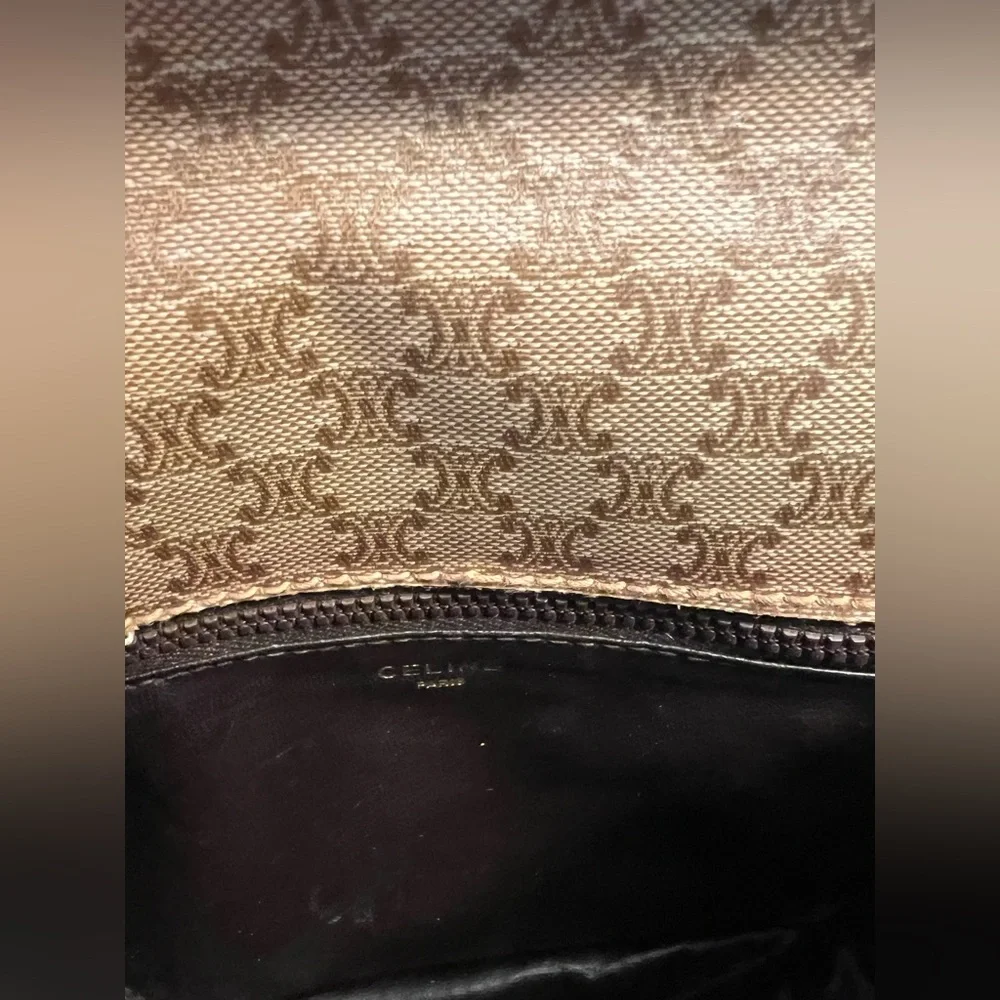 Celine Triomphe Macadam Mini Crossbody Bag - Picture 12 of 15